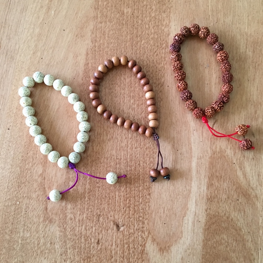 Tiny Devotions Set Of 3 Mala Beaded Bracelets - image 1